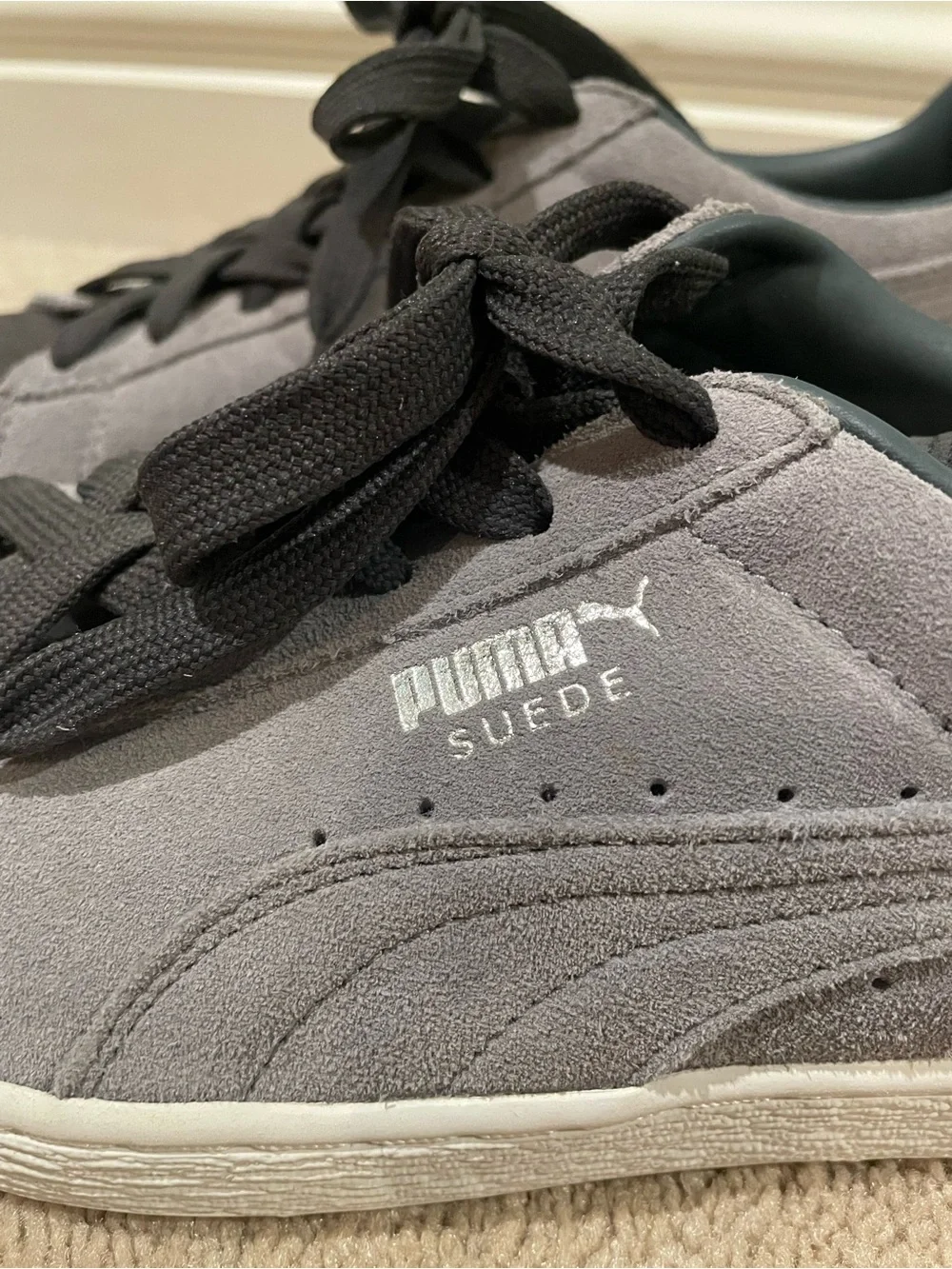 Puma Men’s Suede Classic Low-Top Sneakers - Brand New - Gray two tone